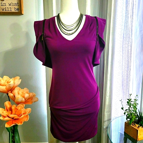 SOLD Trendy Fitted Dress - Picture 1 of 7